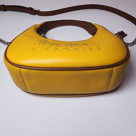 NWT Coach CT884 Carmen Mini Colorblock Yellow Gold Multi - Picture 5 of 6